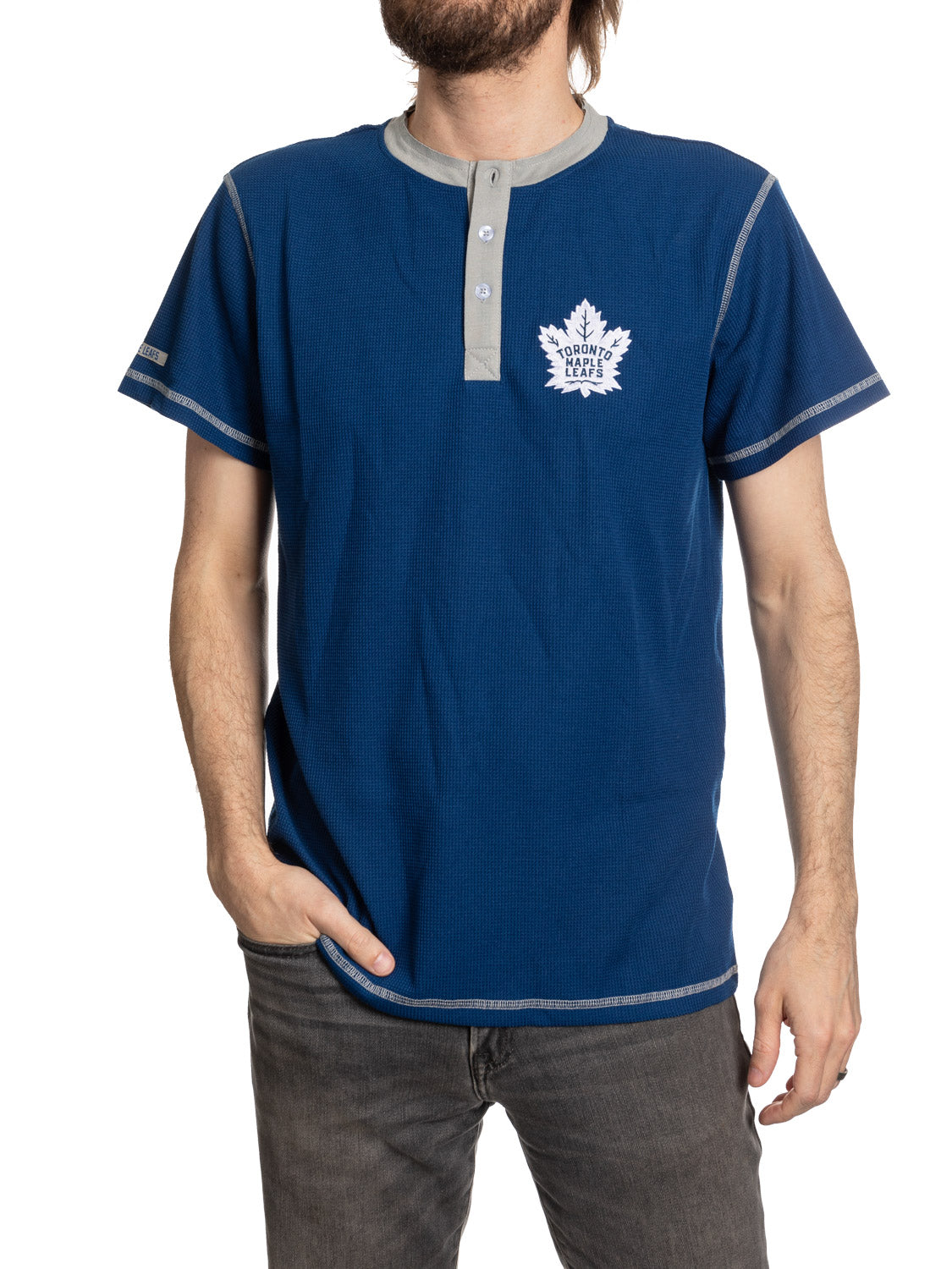 Toronto Maple Leafs Waffle Henley Shirt