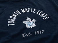 Load image into Gallery viewer, Ladies' Vintage Stripe Toronto Maple Leafs Crewneck fleece
