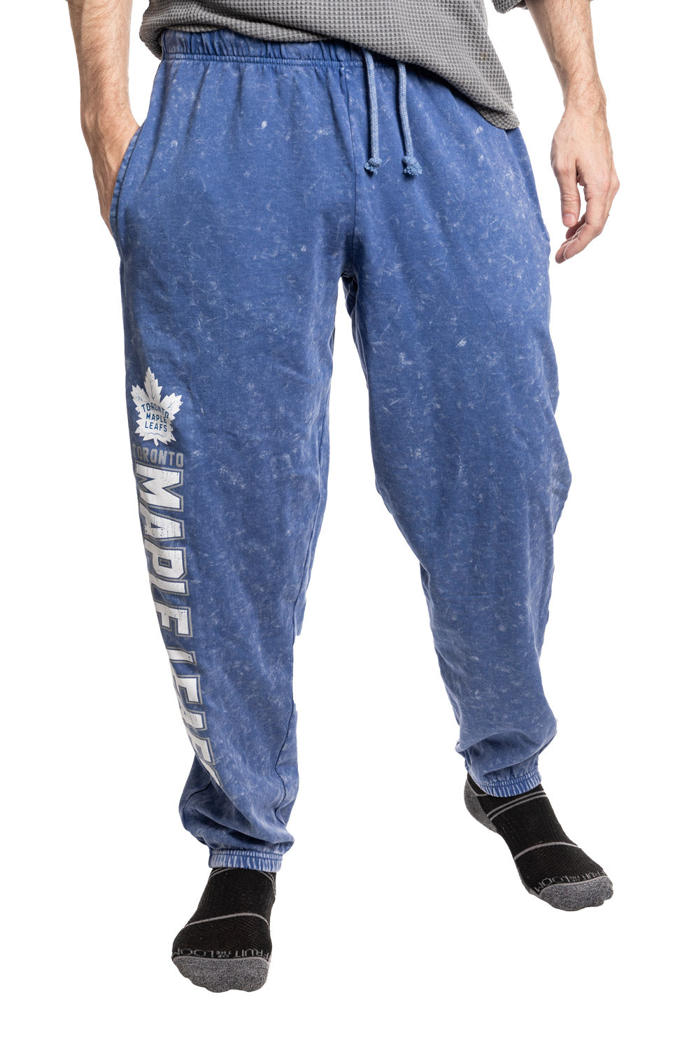 Official licensed NHL Toronto Maple Leafs Acid Wash Joggers