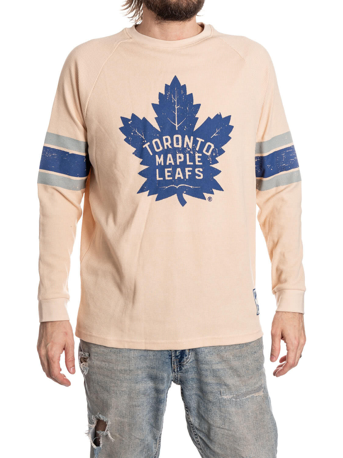 Toronto Maple Leafs Long Sleeve Waffle Crewneck