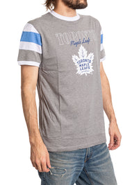 Load image into Gallery viewer, Toronto Maple Leafs Shoulder Stripe vintage varsity T-Shirt
