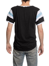 Load image into Gallery viewer, Utah Hockey Club Shoulder Stripe Varsity Inset T-Shirt
