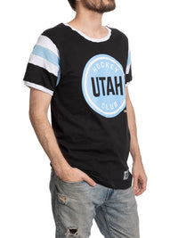 Load image into Gallery viewer, Utah Hockey Club Shoulder Stripe Varsity Inset T-Shirt
