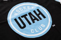 Load image into Gallery viewer, Utah Hockey Club Shoulder Stripe Varsity Inset T-Shirt
