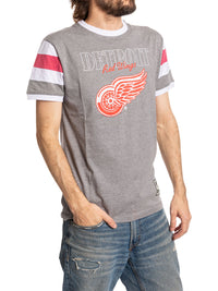 Load image into Gallery viewer, Detroit Red Wings Shoulder Stripe vintage varsity T-Shirt
