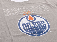 Load image into Gallery viewer, Edmonton Oilers Shoulder Stripe vintage varsity T-Shirt
