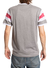 Load image into Gallery viewer, New Jersey Devils Shoulder Stripe vintage varsity T-Shirt

