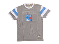 Load image into Gallery viewer, New York Rangers Shoulder Stripe vintage varsity T-Shirt
