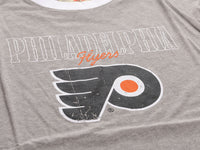 Load image into Gallery viewer, Philadelphia Flyers Shoulder Stripe vintage varsity T-Shirt
