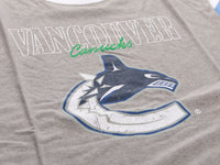 Load image into Gallery viewer, Vancouver Canucks Shoulder Stripe vintage varsity T-Shirt
