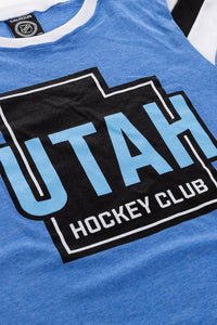 Load image into Gallery viewer, Utah Hockey Club Ladies&#39; Relaxed Fit Varsity Style Retro Tshirt
