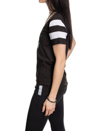 Load image into Gallery viewer, Dallas Stars Women&#39;s Retro Varsity V-Neck T-Shirt
