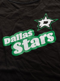Load image into Gallery viewer, Dallas Stars Women&#39;s Retro Varsity V-Neck T-Shirt
