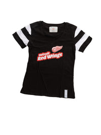 Load image into Gallery viewer, Detroit Red Wings Women&#39;s Retro Varsity V-Neck T-Shirt
