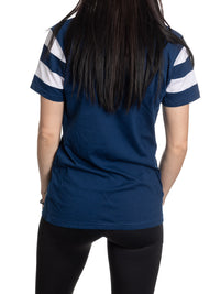 Load image into Gallery viewer, Florida Panthers Women&#39;s Retro Varsity V-Neck T-Shirt
