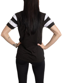 Load image into Gallery viewer, Carolina Hurricanes Women&#39;s Retro Varsity V-Neck T-Shirt
