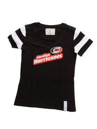 Load image into Gallery viewer, Carolina Hurricanes Women&#39;s Retro Varsity V-Neck T-Shirt
