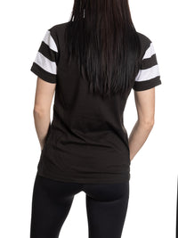 Load image into Gallery viewer, Los Angeles Kings Women&#39;s Retro Varsity V-Neck T-Shirt
