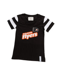 Load image into Gallery viewer, Philadelphia Flyers Women&#39;s Retro Varsity V-Neck T-Shirt
