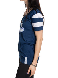 Load image into Gallery viewer, Toronto Maple Leafs Women&#39;s Retro Varsity V-Neck T-Shirt
