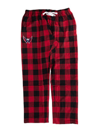 Load image into Gallery viewer, Washington Capitals Flannel Buffalo Plaid PJ pant

