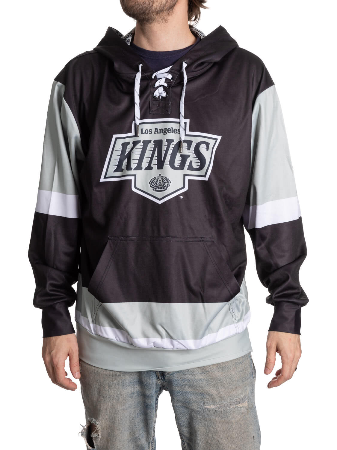 Los Angeles Kings Hockey Lace Hoodie