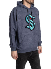 Load image into Gallery viewer, Seattle Kraken Unisex Nantucket Hoodie with Chenille Logo Crest
