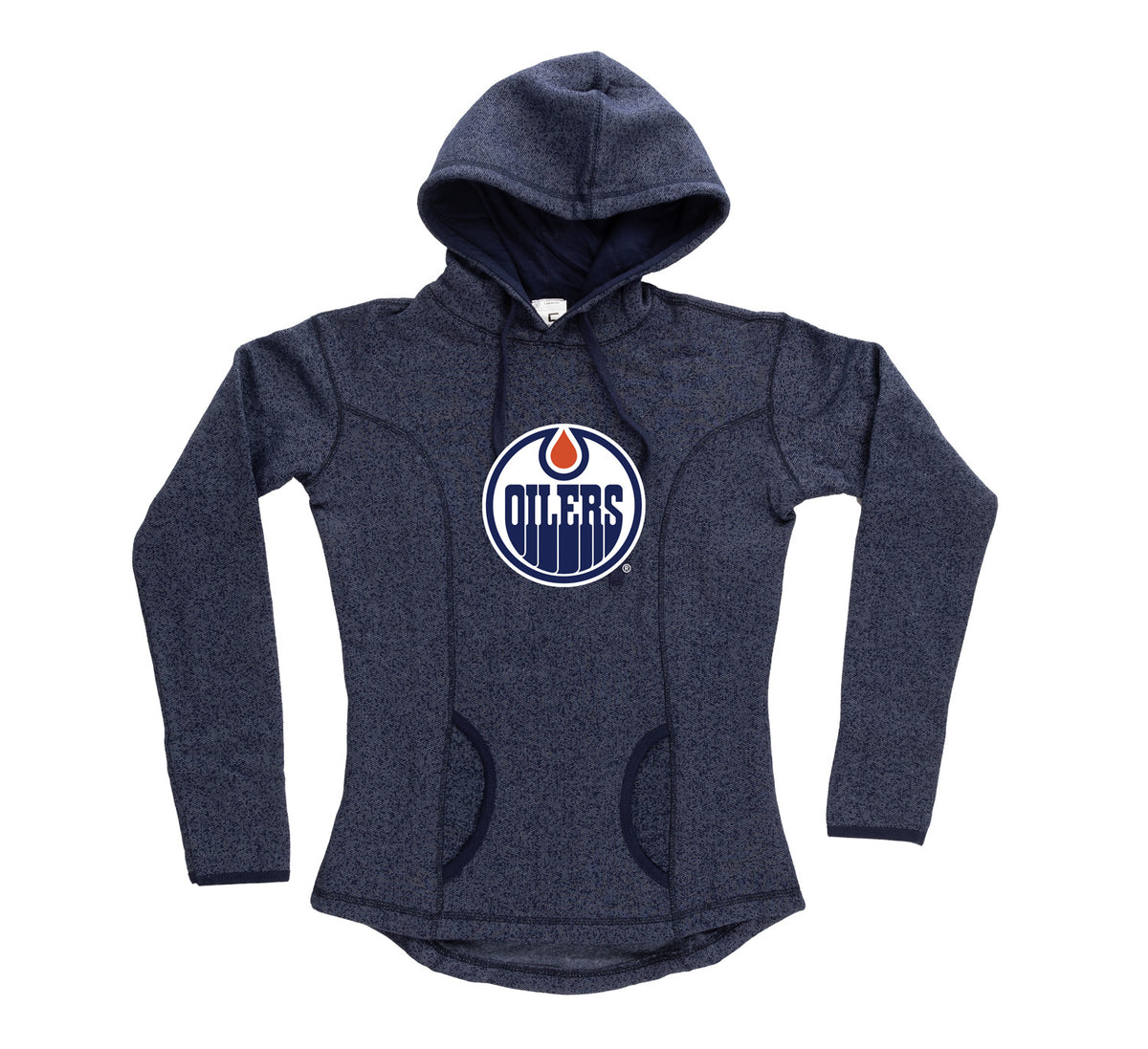 Edmonton Oilers Ladies Fitted Nantucket Pullover Hoodie