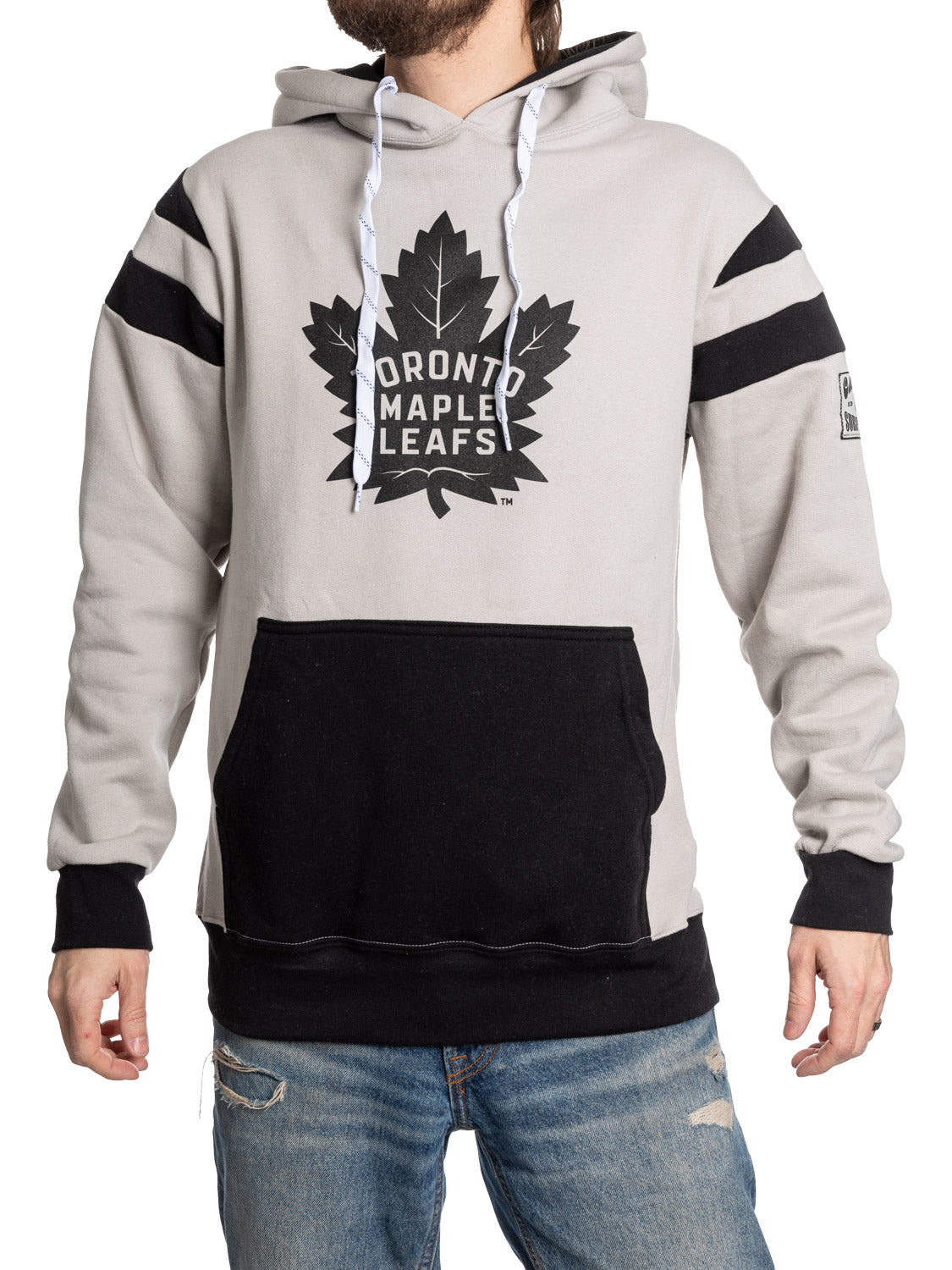 NHL Toronto Maple Leafs Grey Scale Varsity Hoodie