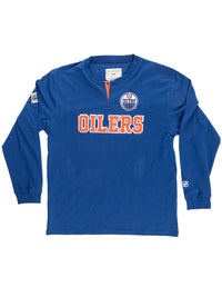 Load image into Gallery viewer, Edmonton Oilers Long Sleeve Henley
