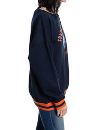 Load image into Gallery viewer, Ladies' Vintage Stripe Edmonton Oilers Crewneck fleece
