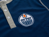 Load image into Gallery viewer, Edmonton Oilers Waffle Henley Shirt
