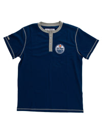 Load image into Gallery viewer, Edmonton Oilers Waffle Henley Shirt

