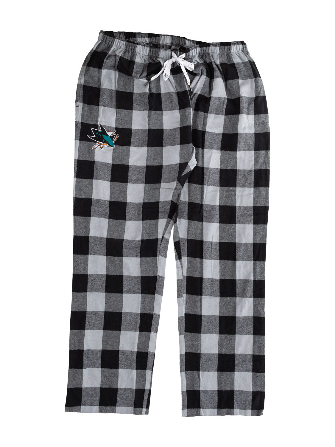 San Jose Sharks Flannel Buffalo Plaid PJ Pants