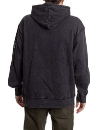 Load image into Gallery viewer, Utah Mammoth Distressed Logo Unisex Black Acid Wash Hoodie
