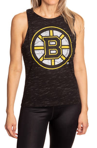 Load image into Gallery viewer, Boston Bruins Women&#39;s Crew Neck Space Dyed Sleeveless Tank Top Shirt
