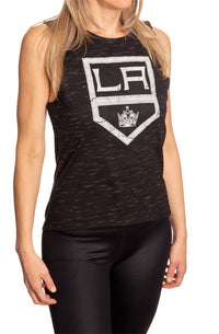 Load image into Gallery viewer, Los Angeles Kings Women&#39;s Crew Neck Space Dyed Sleeveless Tank Top Shirt
