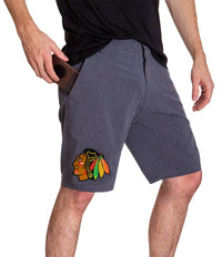 Load image into Gallery viewer, Chicago Blackhawks Performance Stretch Boardshorts for Men
