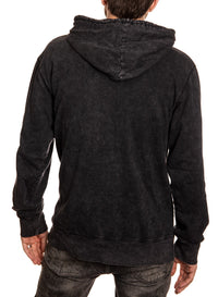 Load image into Gallery viewer, Detroit Red Wings Acid Wash Hoodie Back View
