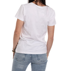 Load image into Gallery viewer, Boston Bruins Women&#39;s Distressed Print Fitted Crew Neck Premium T-Shirt - White
