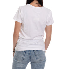 Load image into Gallery viewer, Pittsburgh Penguins Women&#39;s Distressed Print Fitted Crew Neck Premium T-Shirt - White
