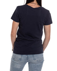 Load image into Gallery viewer, New York Rangers Women&#39;s Distressed Print Fitted Crew Neck Premium T-Shirt - Navy
