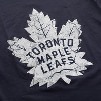Load image into Gallery viewer, Toronto Maple Leafs Women&#39;s Distressed Print Fitted Crew Neck Premium T-Shirt - Navy
