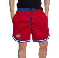 Load image into Gallery viewer, Columbus Blue Jackets Men&#39;s 2 Tone Air Mesh Shorts Lined with Pockets
