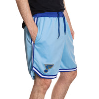Load image into Gallery viewer, St. Louis Blues Men&#39;s 2 Tone Air Mesh Shorts Lined with Pockets
