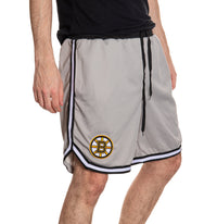 Load image into Gallery viewer, Boston Bruins Men&#39;s 2 Tone Air Mesh Shorts Lined with Pockets
