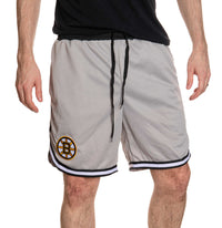 Load image into Gallery viewer, Boston Bruins Men&#39;s 2 Tone Air Mesh Shorts Lined with Pockets
