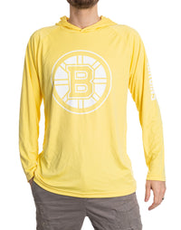 Load image into Gallery viewer, Boston Bruins Hooded Rashguard with UV Protection
