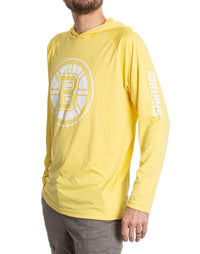 Load image into Gallery viewer, Boston Bruins Hooded Rashguard with UV Protection
