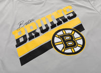 Load image into Gallery viewer, Boston Bruins Men&#39;s Short Sleeve &quot;Stripes&quot; Rash Guard Wicking T-Shirt
